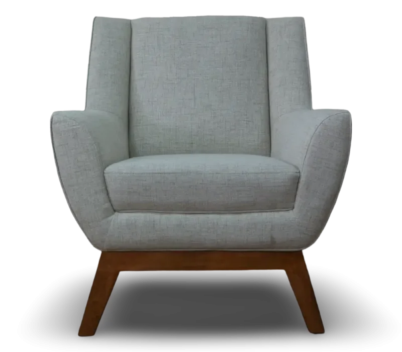 Butaca sevilla beige con patas de madera natural