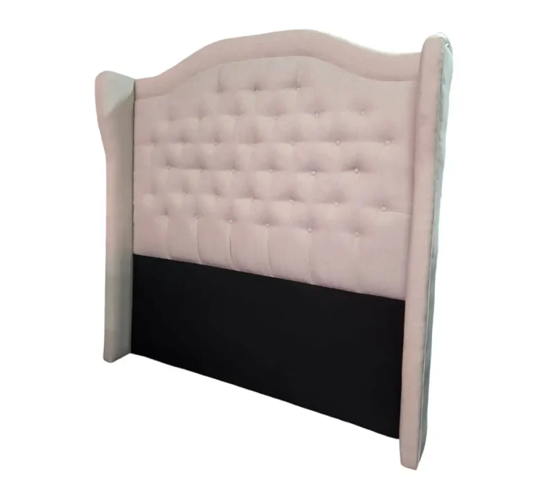 Cabecera royal capitoneada tela lino beige