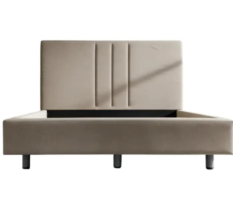 Camastron tamaño king viena en tela lino beige