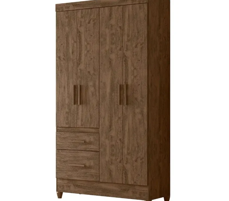 Closet madrid fabricado en mdf color miel con jaladores