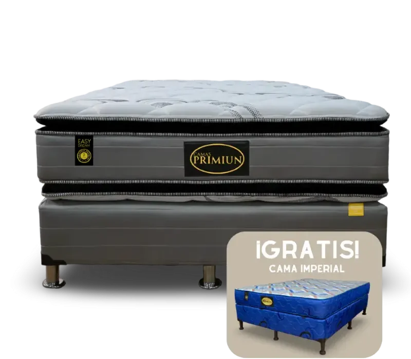 Combo cama doble pillow matri + gratis 01 cama imperial
