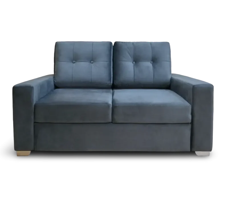 Sofa cama mediano en sued gris para 02 personas